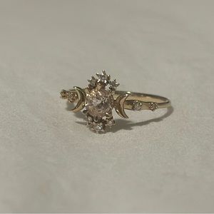 Sofia zakia morganite wandering star ring